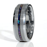 Clearance Colorful Galaxy Blue Goldstone Black Ceramic Ring Size 8.5 - 8mm Width Copperbeard Jewelry