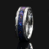 Clearance Galaxy Tungsten Ring Size 5.5 - 6mm Width Copperbeard Jewelry