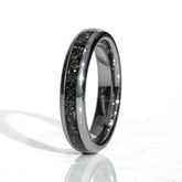 Clearance Meteorite Tungsten Domed Ring Size 5.5 - 4mm Width Copperbeard Jewelry