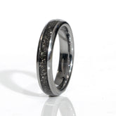 Clearance Meteorite Tungsten Domed Ring Size 5 - 4mm Width Copperbeard Jewelry