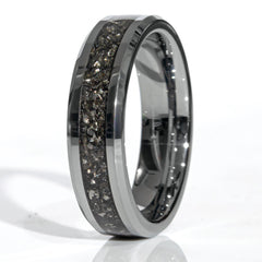 Clearance Meteorite Tungsten Ring Size 10 - 6mm Width Copperbeard Jewelry