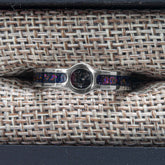 Galaxy And Meteorite Titanium Cup And Channel Ring Copperbeard Jewelry