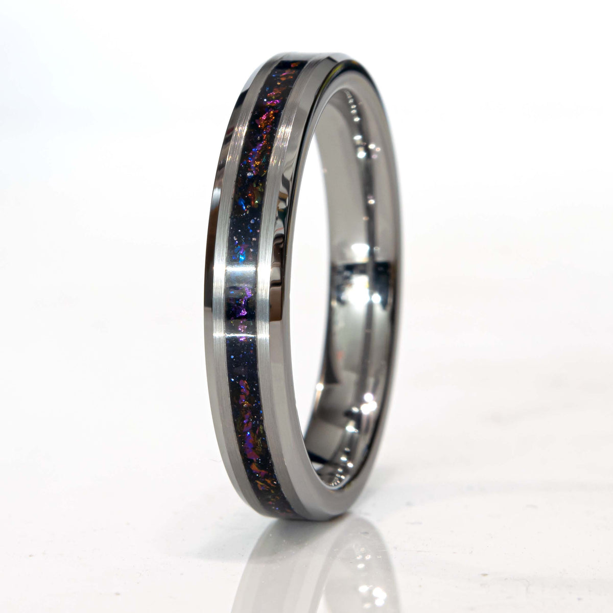 Clearance Galaxy Tungsten Ring Size 5.5 - 6mm Width Copperbeard Jewelry Main image