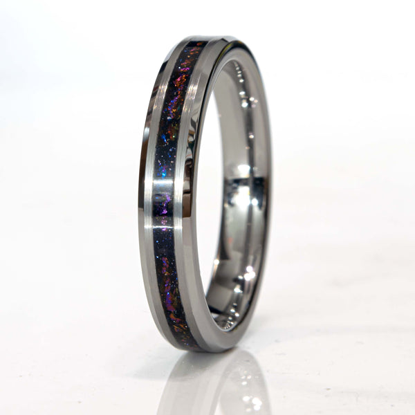 Clearance Galaxy Tungsten Ring Size 5.5 - 6mm Width Copperbeard Jewelry