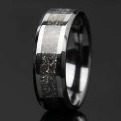 Black Diamonds Ring With Black Ceramic Band Copperbeard Jewelry