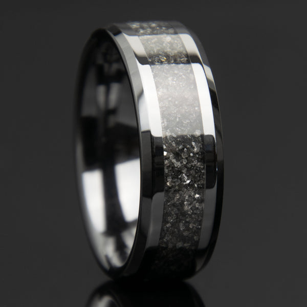 Sun Copper Patinated Copper Black Ceramic Ring Copperbeard Jewelry