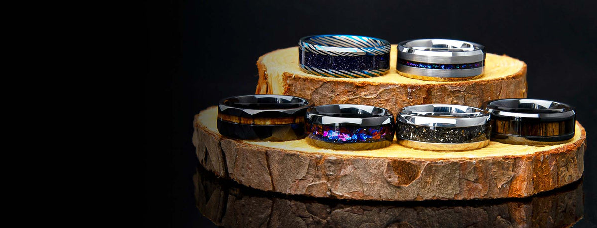Men's Wedding Bands, Women's Wedding Bands, Matching Wedding Band Sets Banner - Copperbeard Jewelry