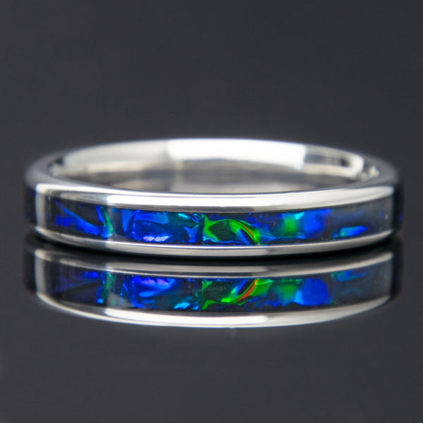 Womens Chrome Diopside Titanium Ring 4mm Copperbeard Jewelry