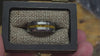 Amber Tungsten Center Line Ring