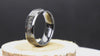 Muonionalusta Meteorite Ring With Black Ceramic Band