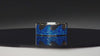 Ocean Waves Titanium Ring With Blue Opal Inlay