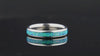 Ocean Blue Opal Women's Wedding Band