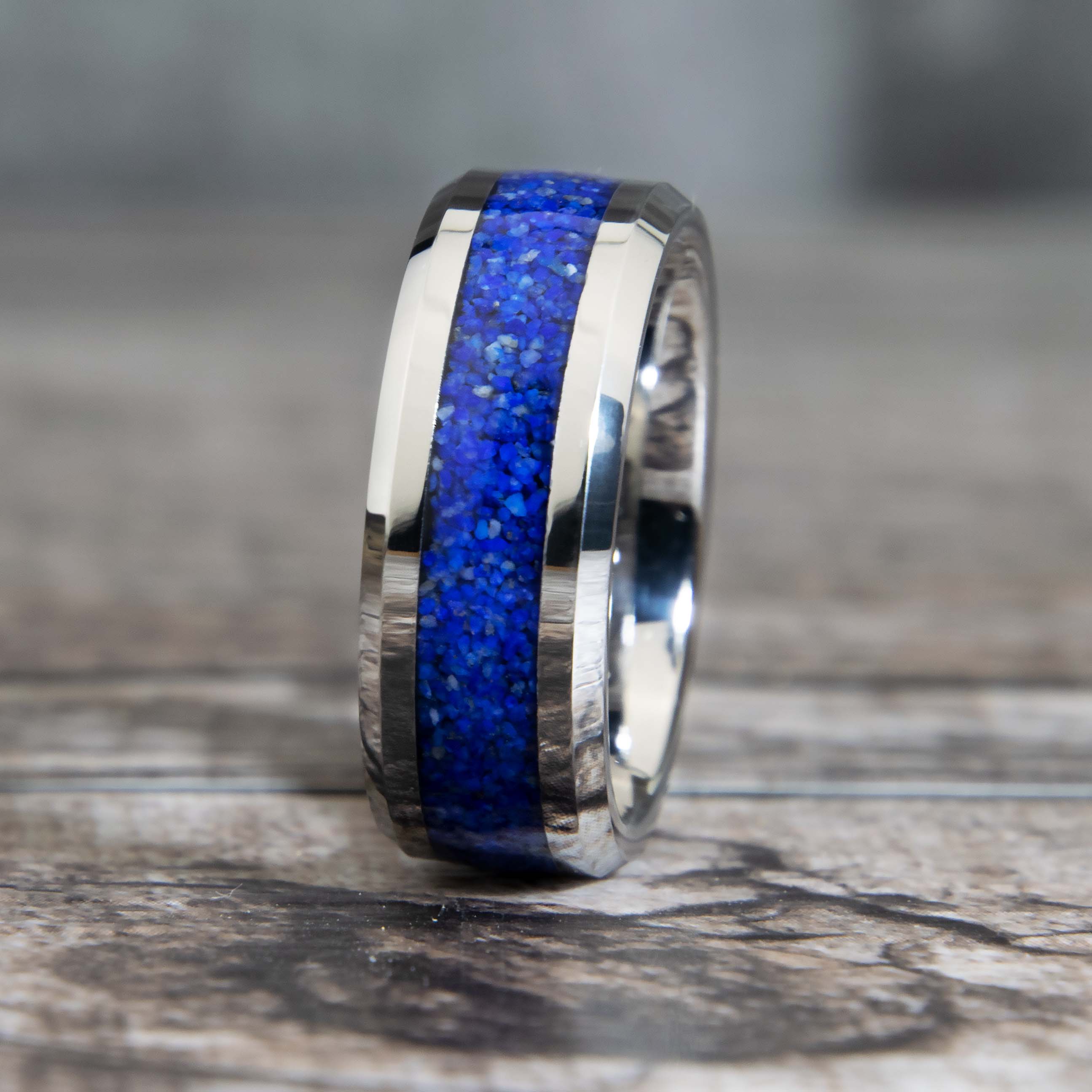 Lapis Lazuli Tungsten Ring Secondary image